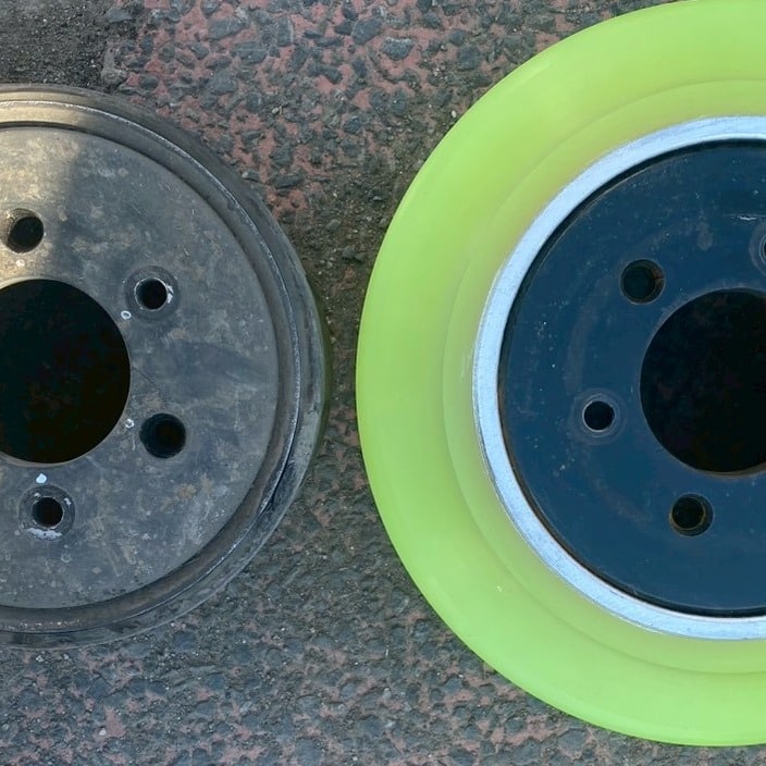 ドライブタイヤとキャスタータイヤの交換、今すぐチェックを！